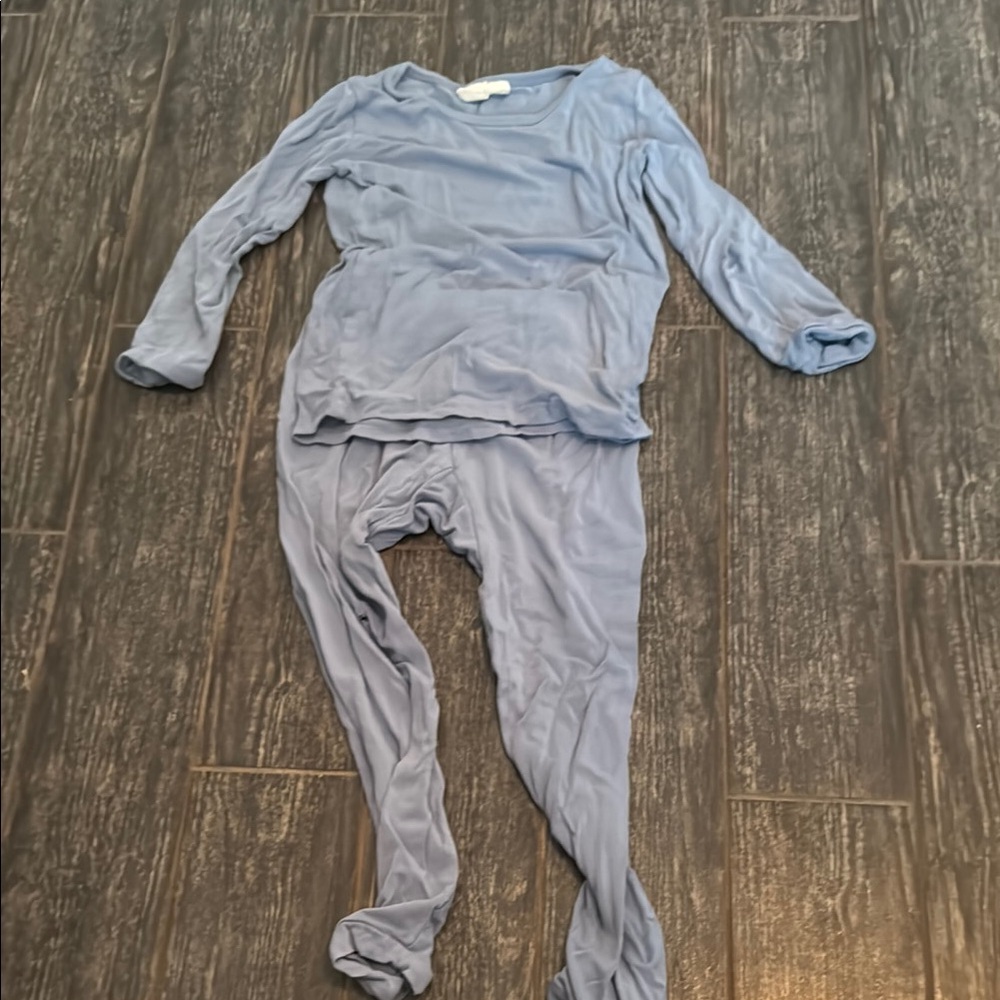 Kyte baby steel Blue Long Sleeve pajama set